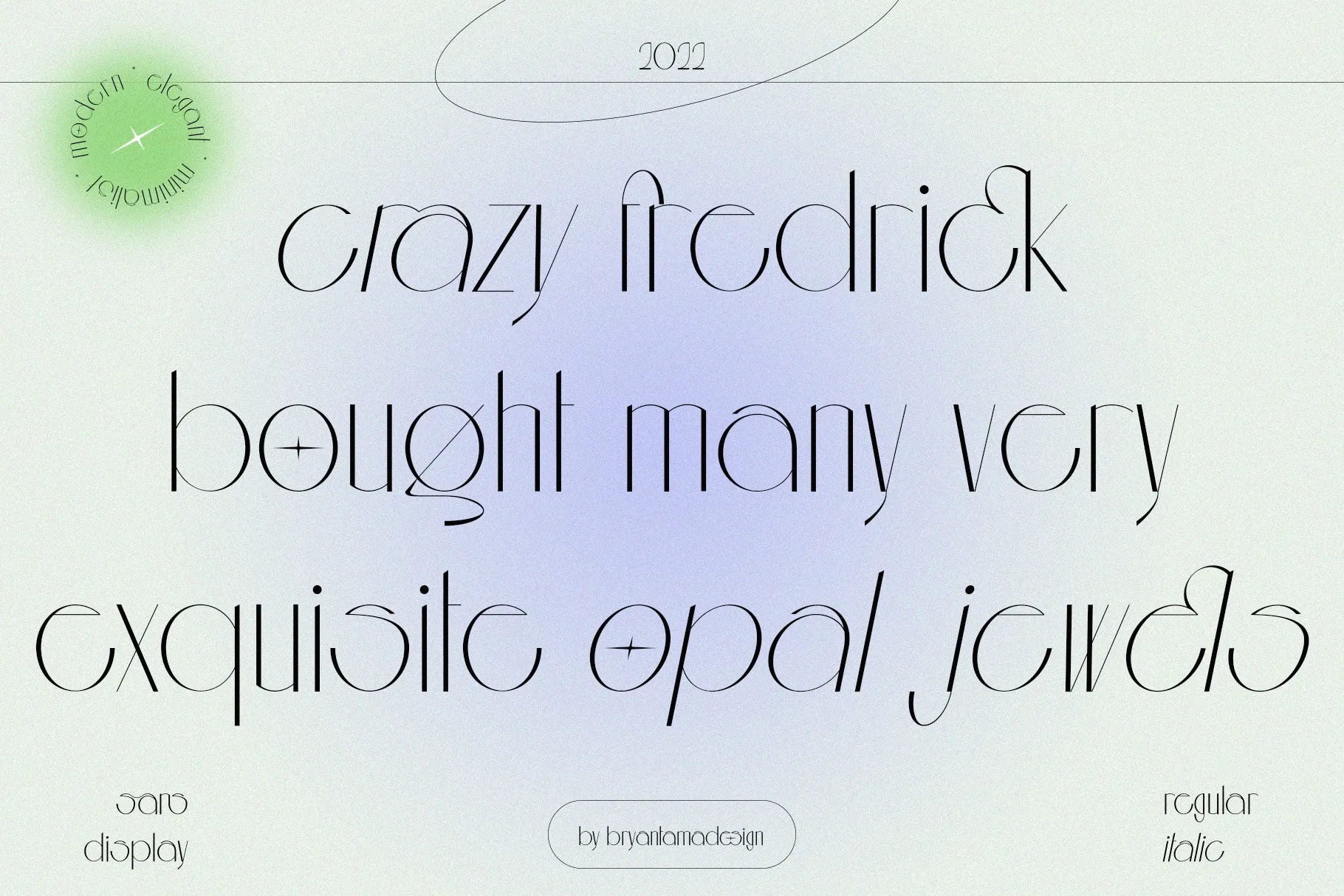 Aouar - Minimalist Font