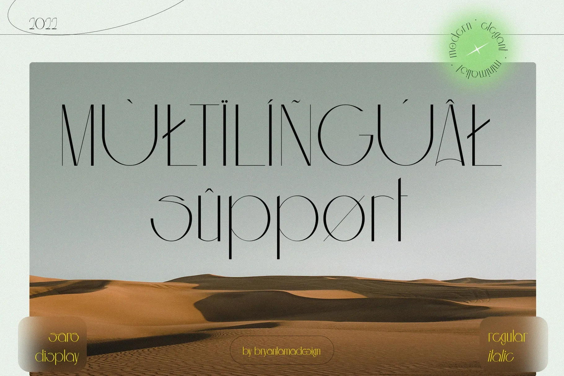 Aouar - Minimalist Font