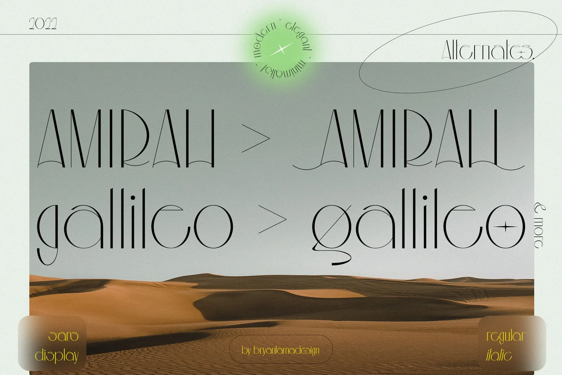 Aouar - Minimalist Font