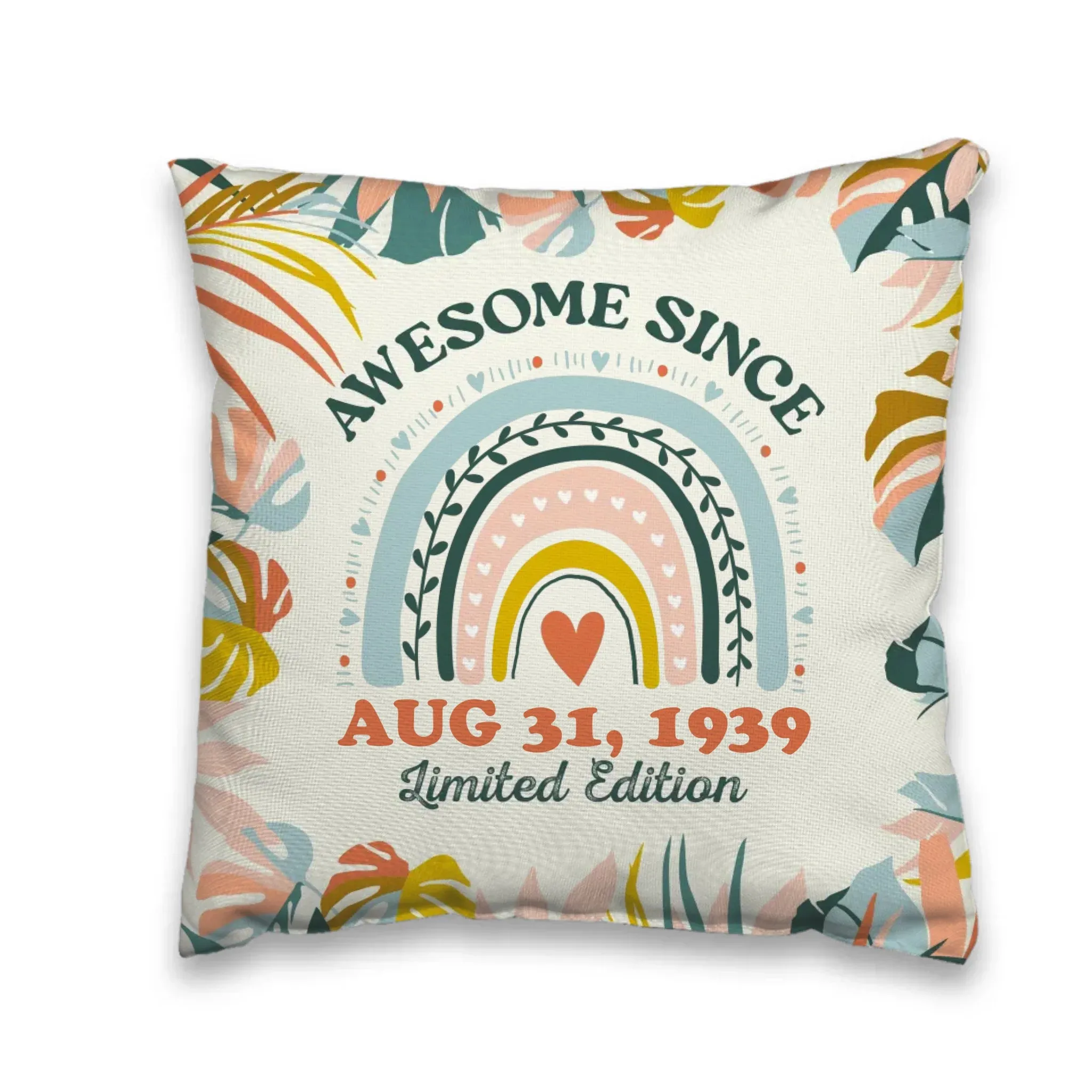 Awesome Since - Custom Date - 
 Personalized Gifts For Her - Pillow