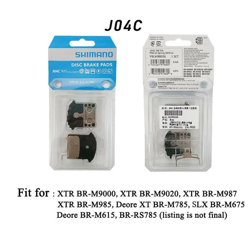 B01S G01S J02A J04C Brake Pads Resin Disc Brake Pads For SHIMANO MTB MT200 / M315 Br-M485 M445 M446 M447 M395 M355 M575 M475