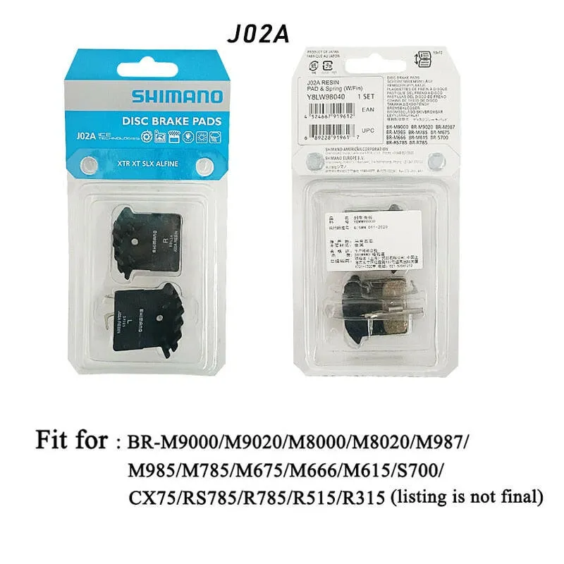 B01S G01S J02A J04C Brake Pads Resin Disc Brake Pads For SHIMANO MTB MT200 / M315 Br-M485 M445 M446 M447 M395 M355 M575 M475