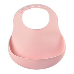 BEABA Silicone Bib Old Pink