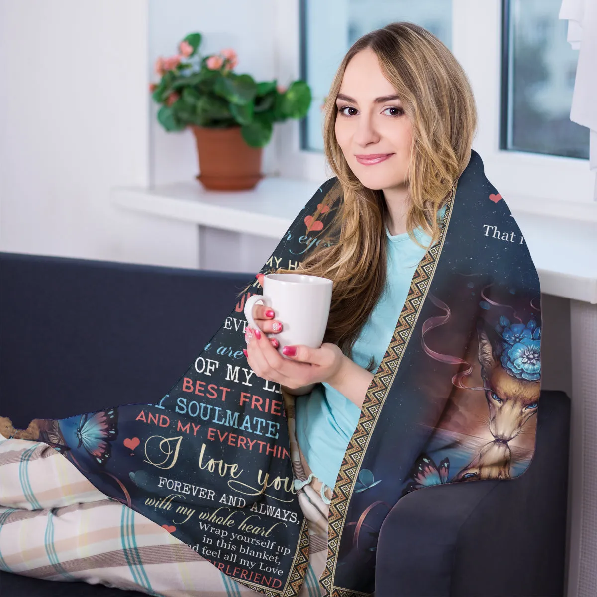 Best Valentine Gift For Boyfriend, I Fell In Love With You Fleece Blanket