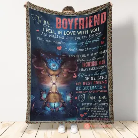 Best Valentine Gift For Boyfriend, I Fell In Love With You Fleece Blanket