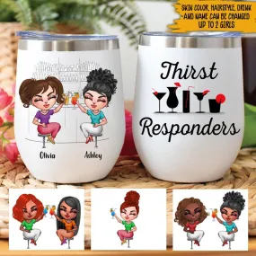 Bestie Custom Wine Tumbler Thirst Responder Personalized Gift