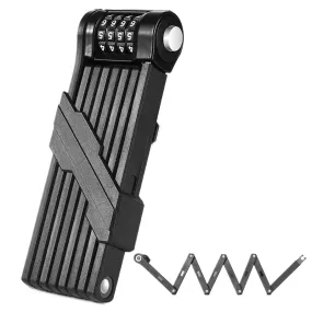 Bicycle Folding Chain Lock Anti Theft Combination Lock Heavy Duty Safety Motorcycle MTB Road Cycling Electric Lock