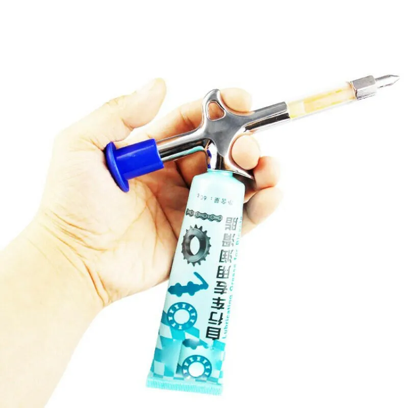Bicycle Grease Gun Mini Nozzle Syringe Bicycle Accessories Upkeep Chain Injector Cycling Supplies Oiling