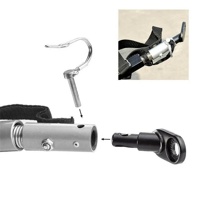Bicycle Rear Racks Steel Bicycle Trailer Hitch Mount Adapter High Quality Replacement Axle Bike Cycling Rear Carrier Mount Bike