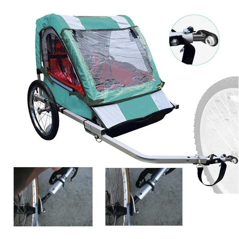 Bicycle Rear Racks Steel Bicycle Trailer Hitch Mount Adapter High Quality Replacement Axle Bike Cycling Rear Carrier Mount Bike