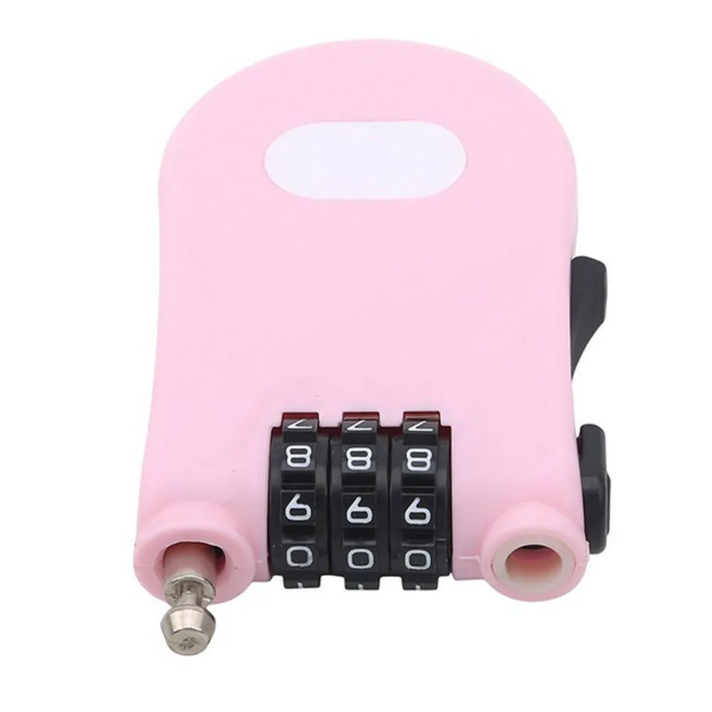Bike Bag 3-Digits Steel Cable Safety Telescopic Rope Luggage Combination Lock Travel Accessories Motorcycle Helmet Lock Password
