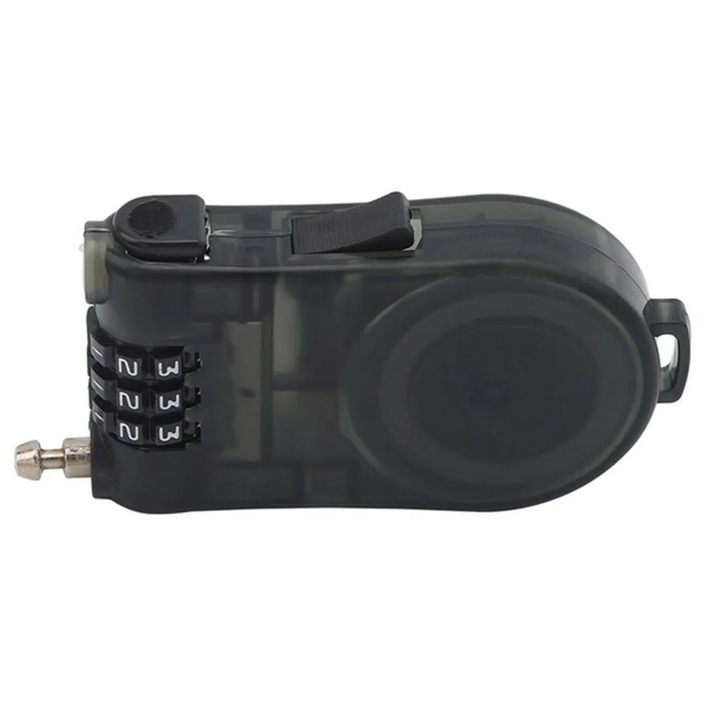 Bike Bag 3-Digits Steel Cable Safety Telescopic Rope Luggage Combination Lock Travel Accessories Motorcycle Helmet Lock Password