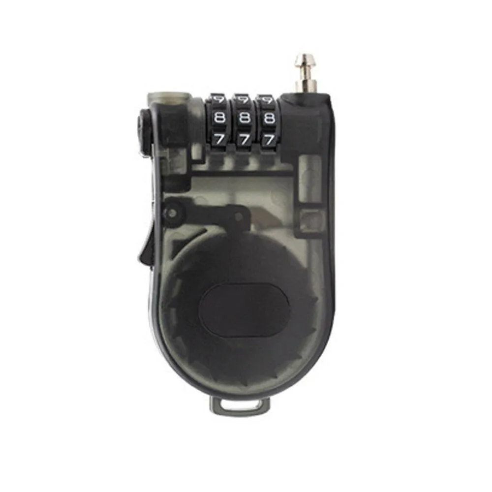 Bike Bag 3-Digits Steel Cable Safety Telescopic Rope Luggage Combination Lock Travel Accessories Motorcycle Helmet Lock Password