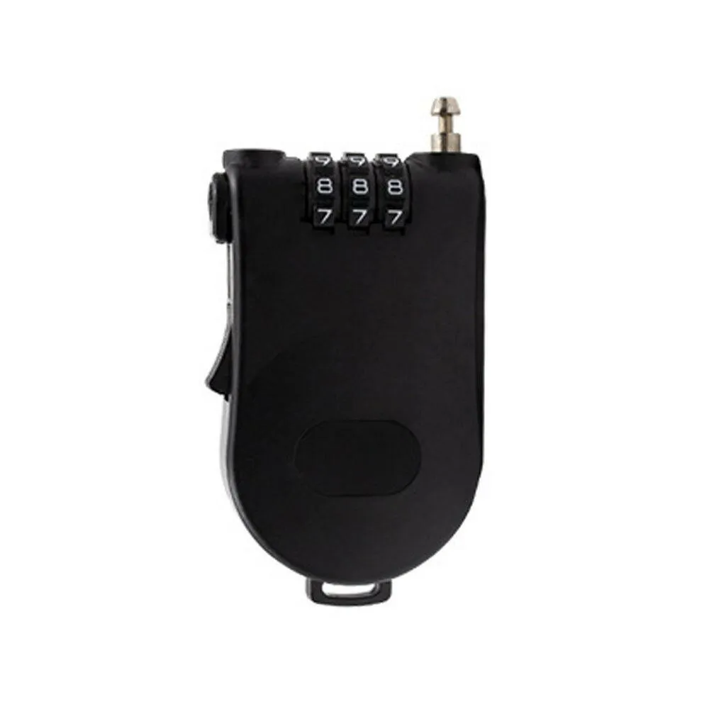 Bike Bag 3-Digits Steel Cable Safety Telescopic Rope Luggage Combination Lock Travel Accessories Motorcycle Helmet Lock Password