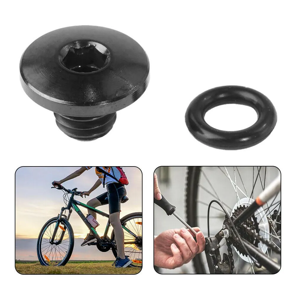 Bike Bicycle Bleed Titanium Screw With O-Ring For-Shimano XT  SLX Zee Deore & LX Bicycle Hydraulic Disc Brake Screw