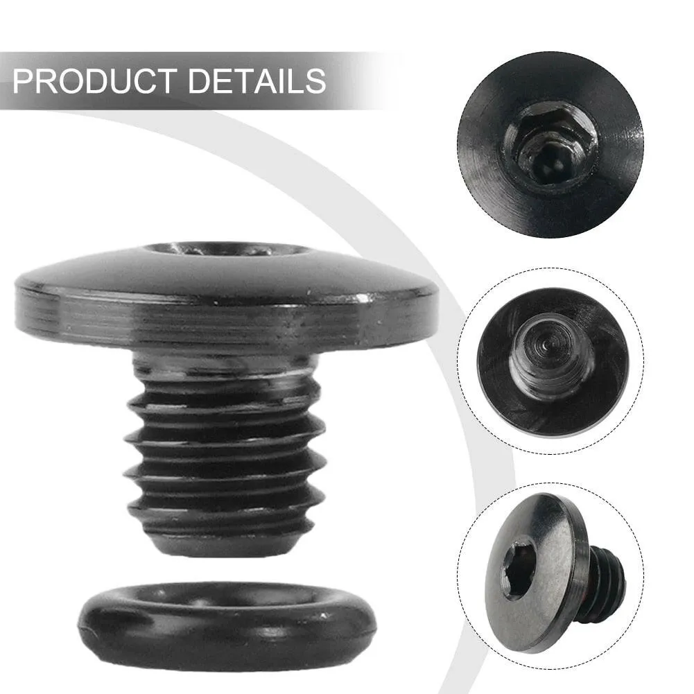 Bike Bicycle Bleed Titanium Screw With O-Ring For-Shimano XT  SLX Zee Deore & LX Bicycle Hydraulic Disc Brake Screw