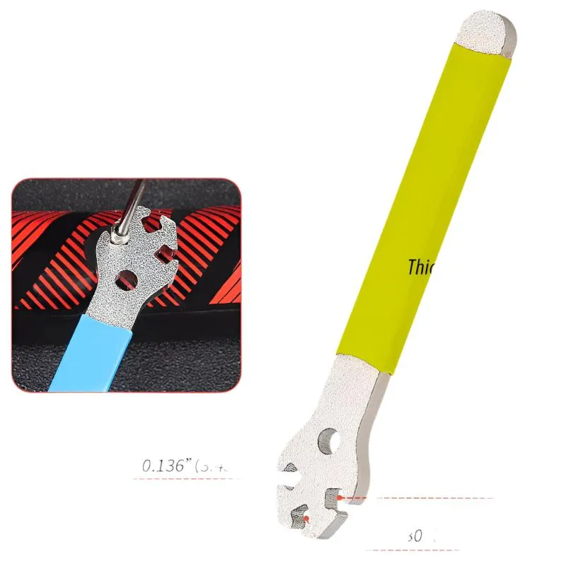 Bike Spoke Wrench Rim Adjustment Tool Tensioner Correction Full Steel Bicycle Spoke Nipple Tool Spanner Kit