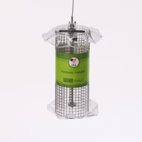 Birds Choice  Small Sunflower Seed Forever Feeder with Stainless Steel Screen in Clear