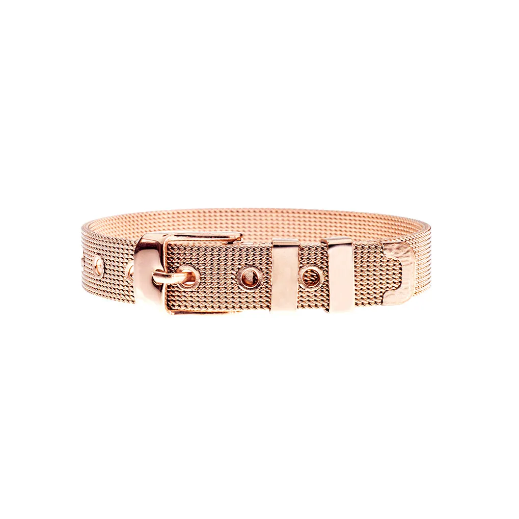 Buckle Up Rose Gold V Charm