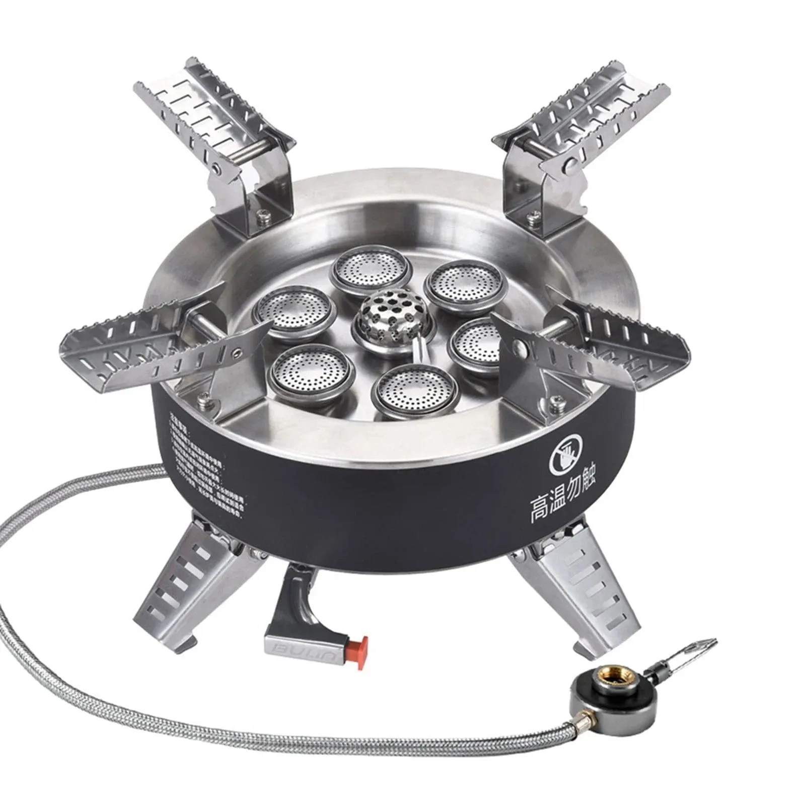 BULIN 18000W High-power Camping Stove with Piezo Seven-core Gas Stoves Burner for Outdoor Tourism Tourist BBQ Survival Equipment