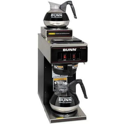 Bunn VP17-2 Pour-Over Coffee Brewer With 1 Lower and 1 Upper Warmer