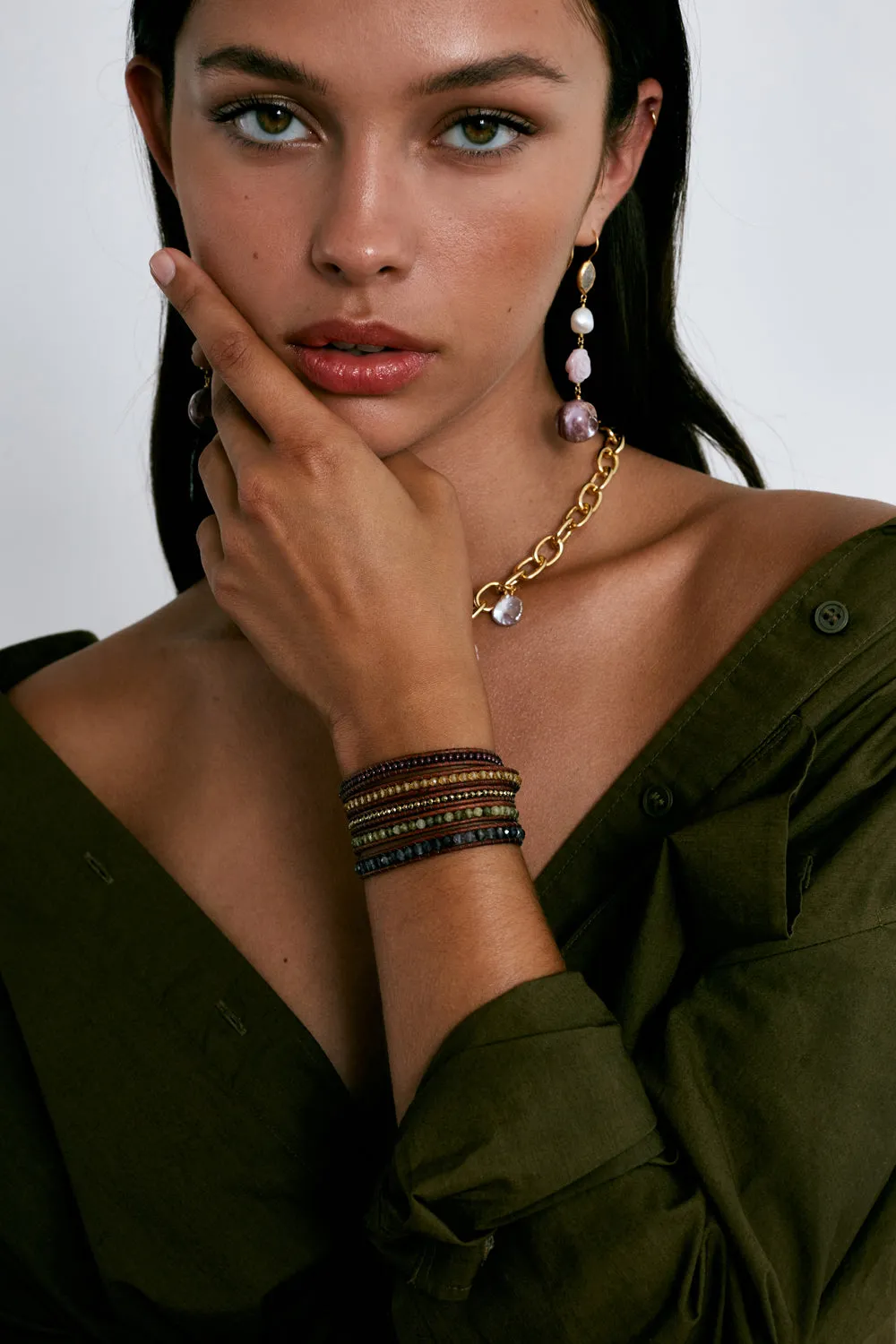 Chan Luu -  Terra Wrap Bracelet Multi Mix