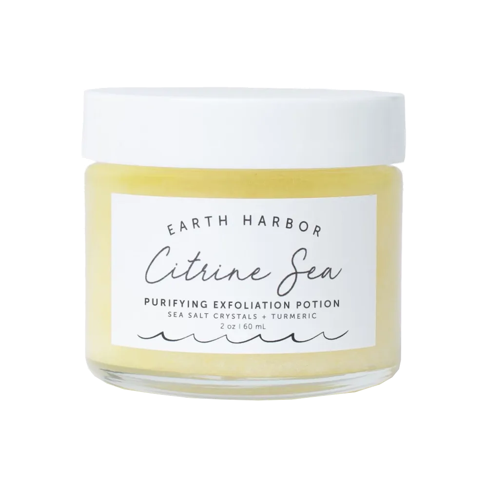CITRINE SEA - Citrine Gemstone & Turmeric Oil Exfoliator