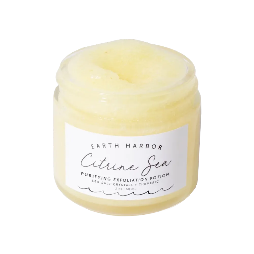 CITRINE SEA - Citrine Gemstone & Turmeric Oil Exfoliator