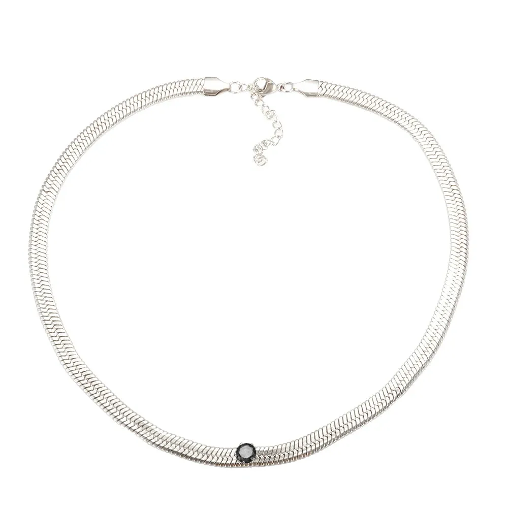 Cubic Zirconia Blade Chain Jewelry Crystal Bracelet Choker Necklace