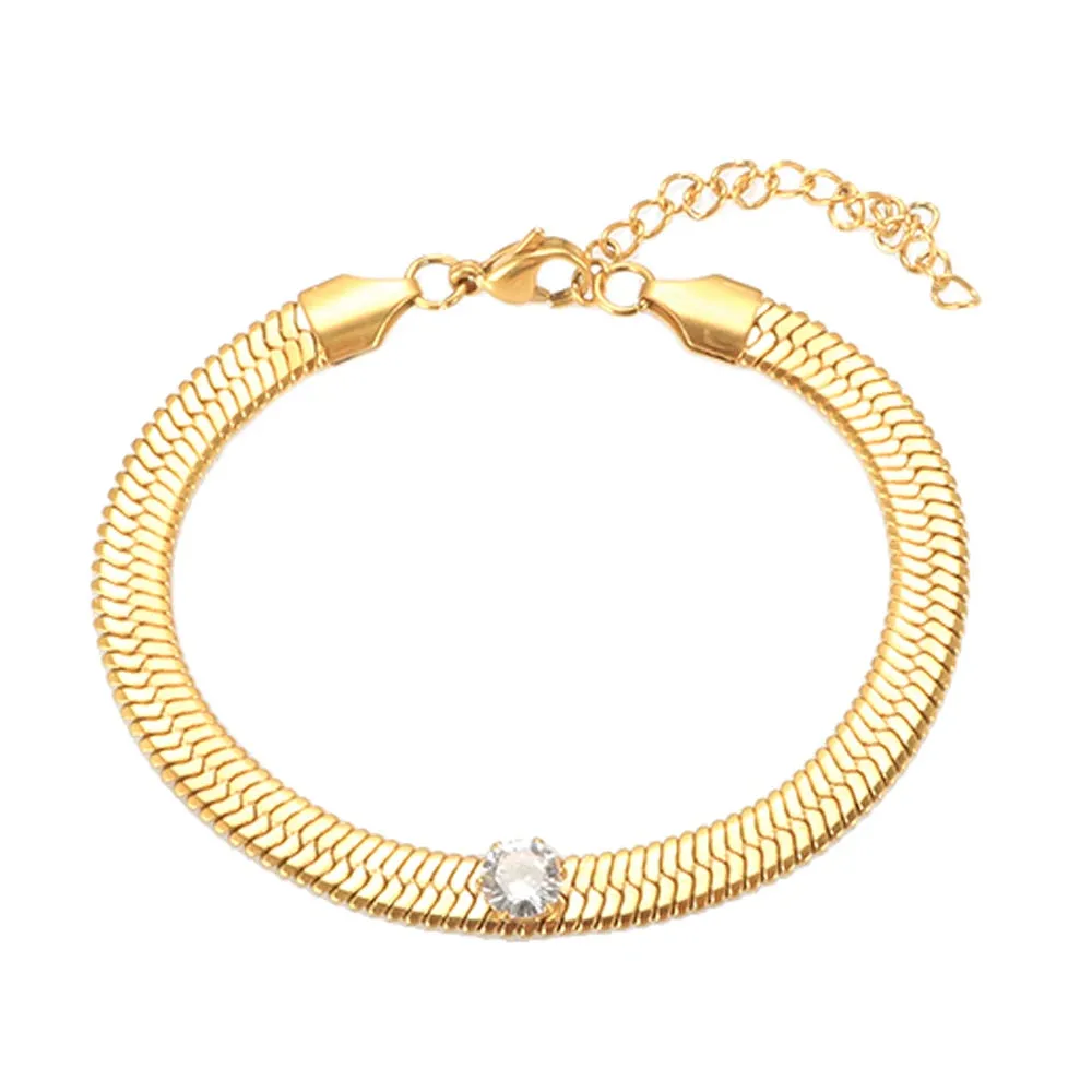 Cubic Zirconia Blade Chain Jewelry Crystal Bracelet Choker Necklace