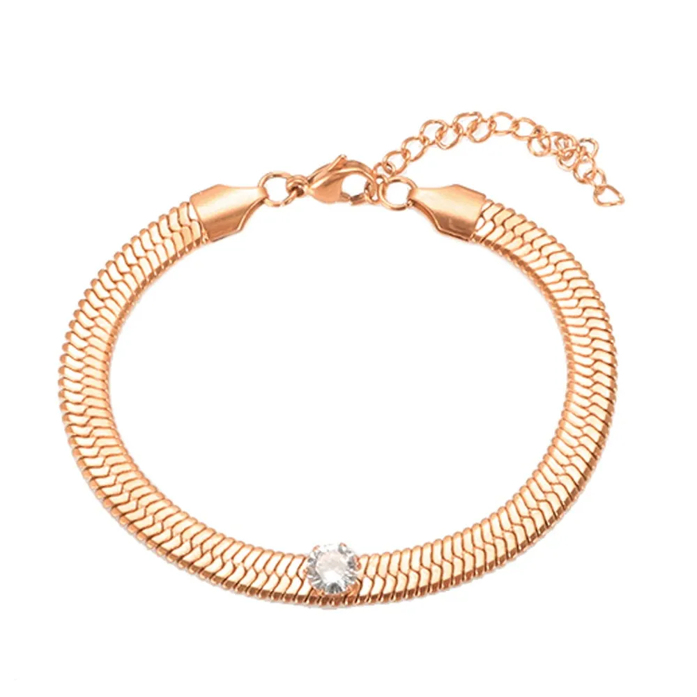Cubic Zirconia Blade Chain Jewelry Crystal Bracelet Choker Necklace
