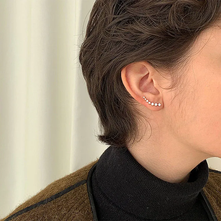 Cubic Zirconia Ear Climber
