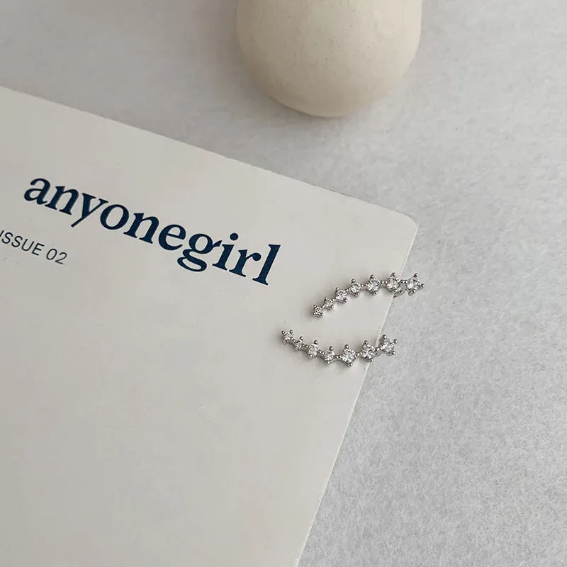 Cubic Zirconia Ear Climber