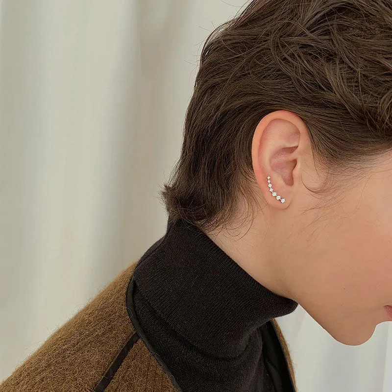 Cubic Zirconia Ear Climber