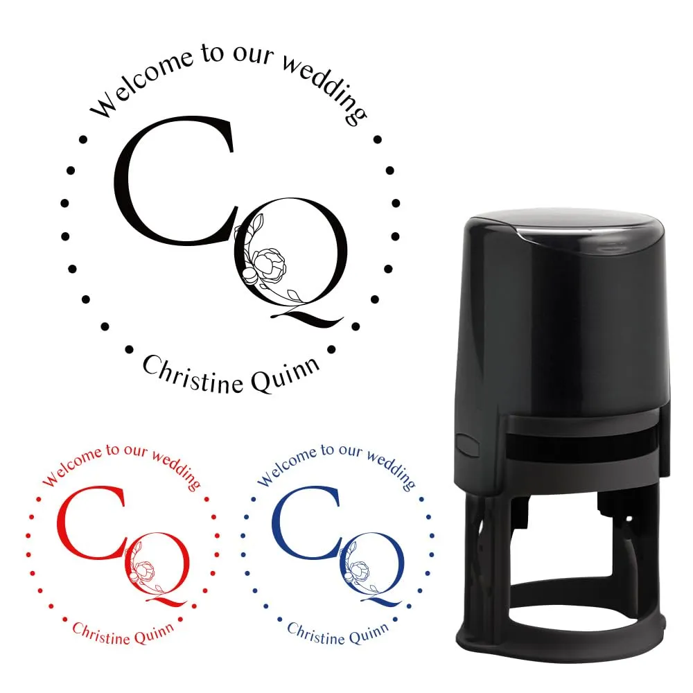 CUSMIZ: Personalized Custom Round Embosser Stamp