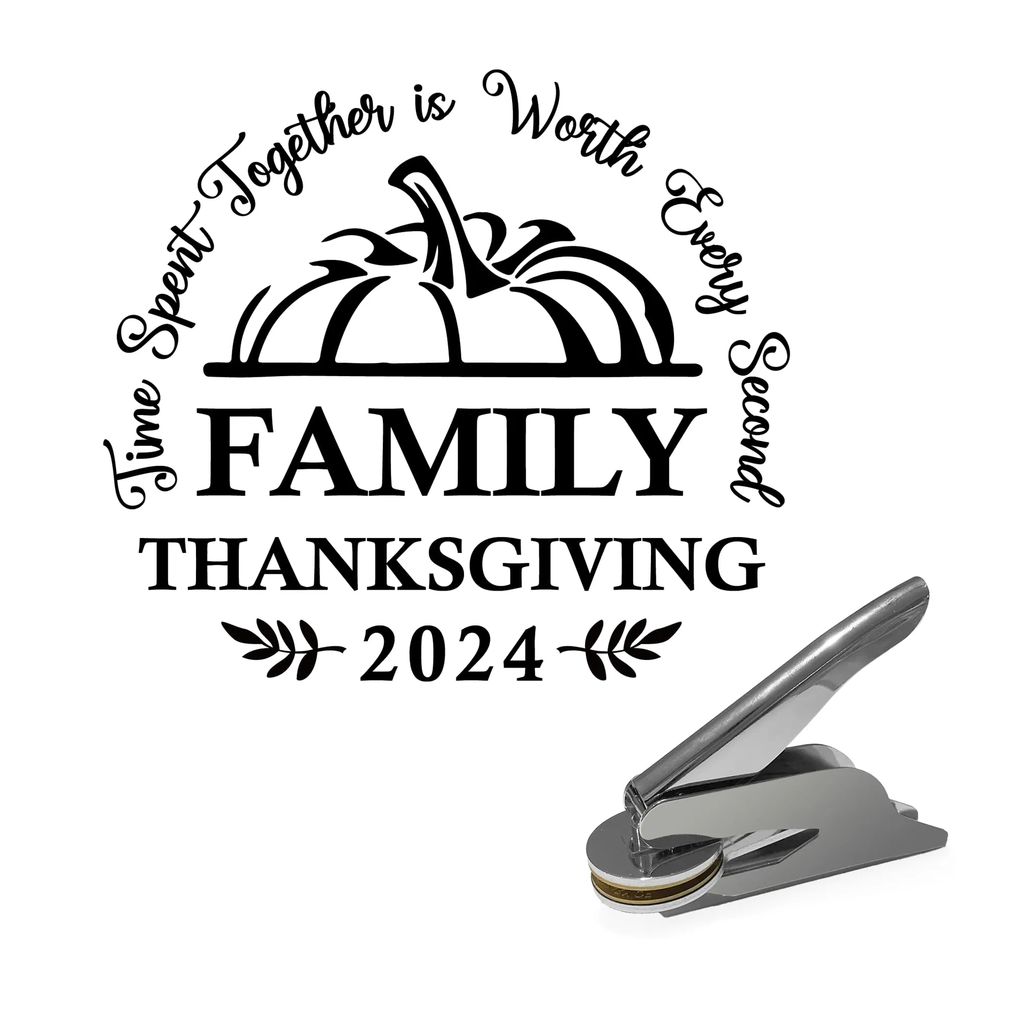 CUSMIZ: Personalized Custom Round Embosser Stamp
