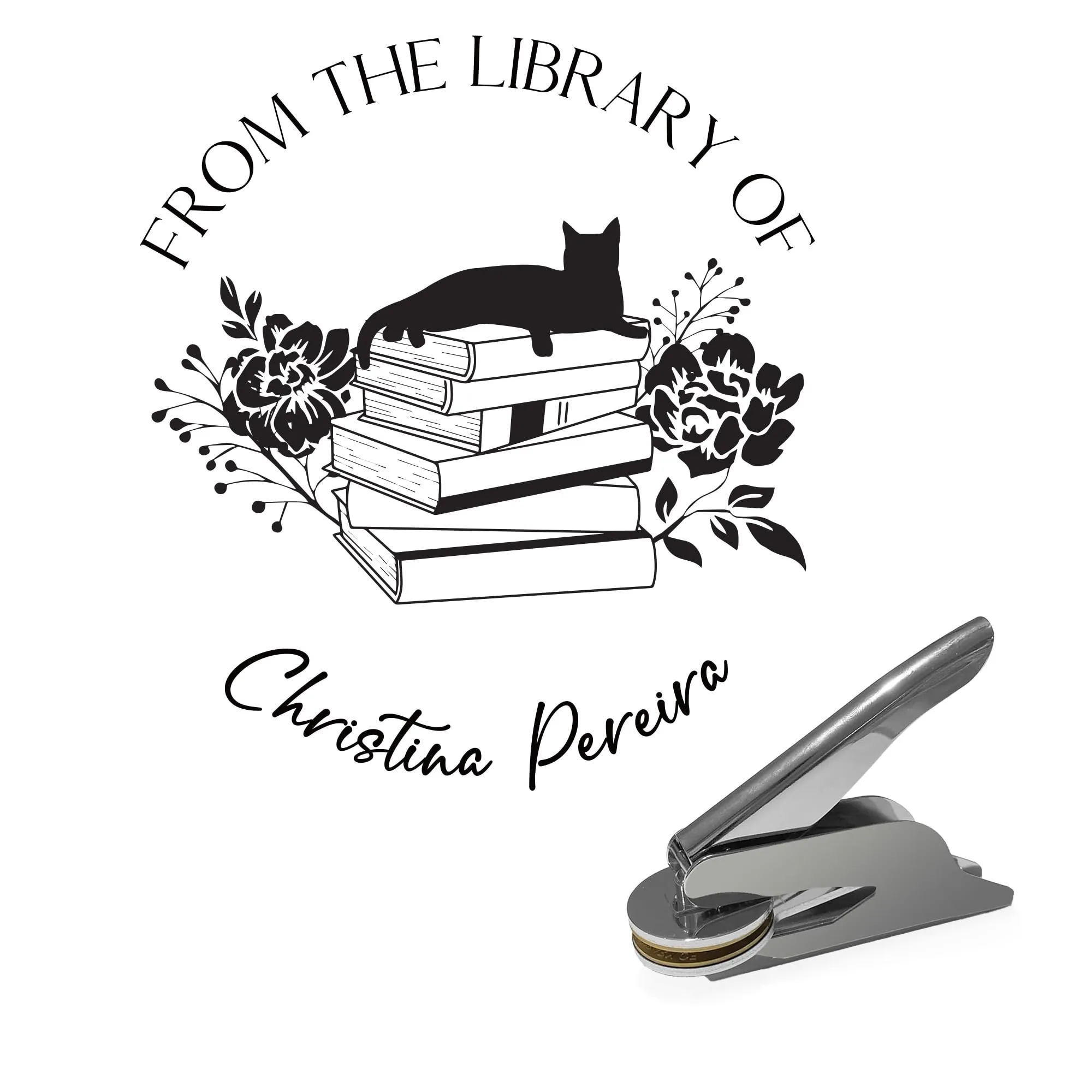CUSMIZ: Personalized Custom Round Embosser Stamp