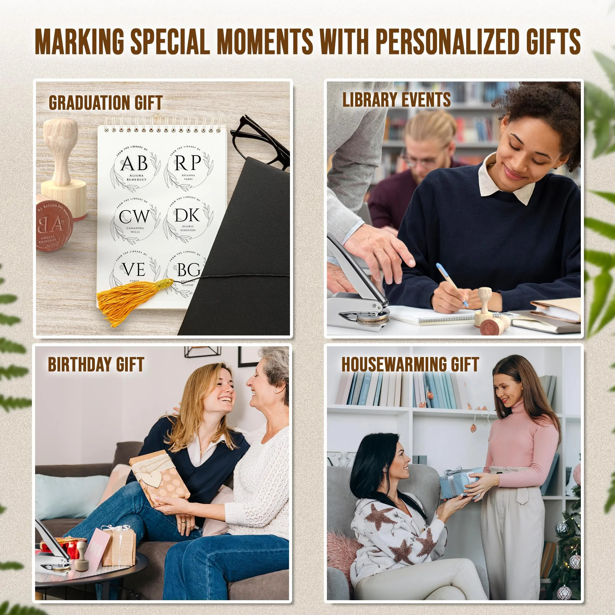 CUSMIZ: Personalized Custom Round Embosser Stamp