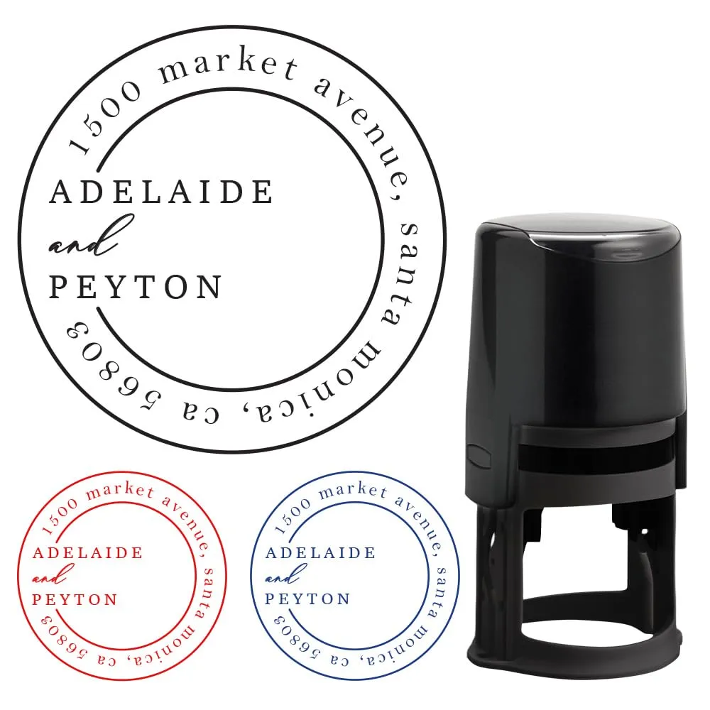 CUSMIZ: Personalized Custom Round Embosser Stamp