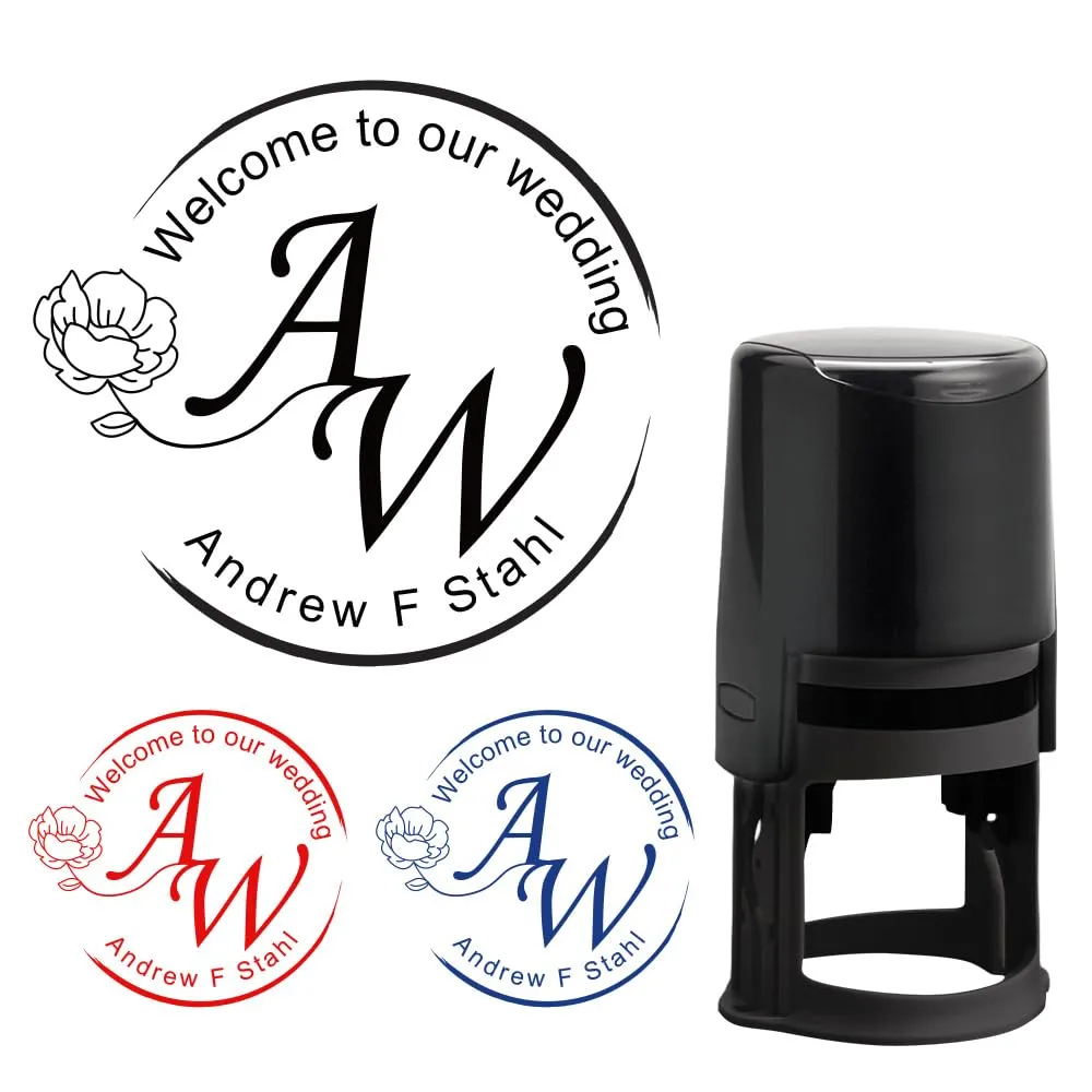CUSMIZ: Personalized Custom Round Embosser Stamp