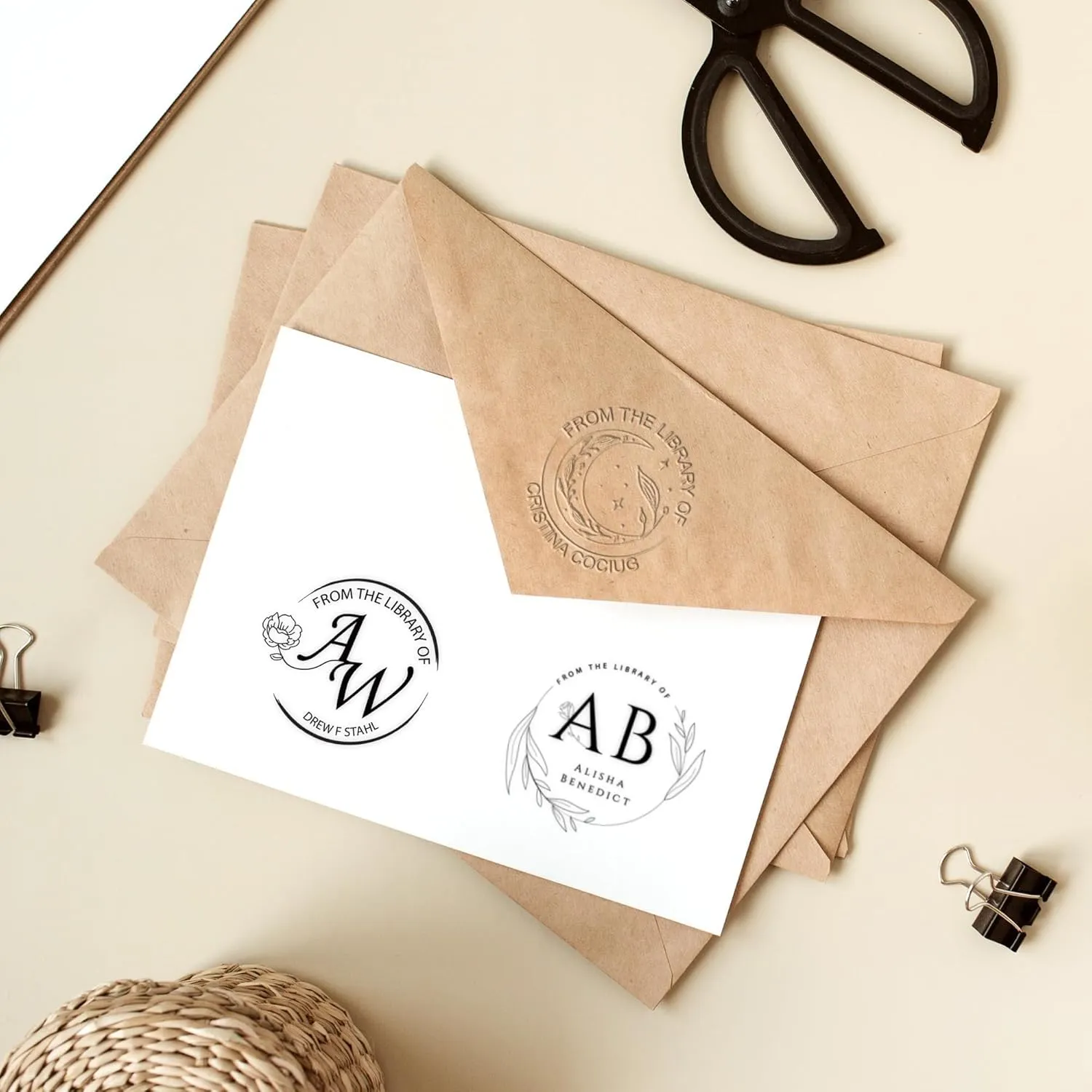 CUSMIZ: Personalized Custom Round Embosser Stamp