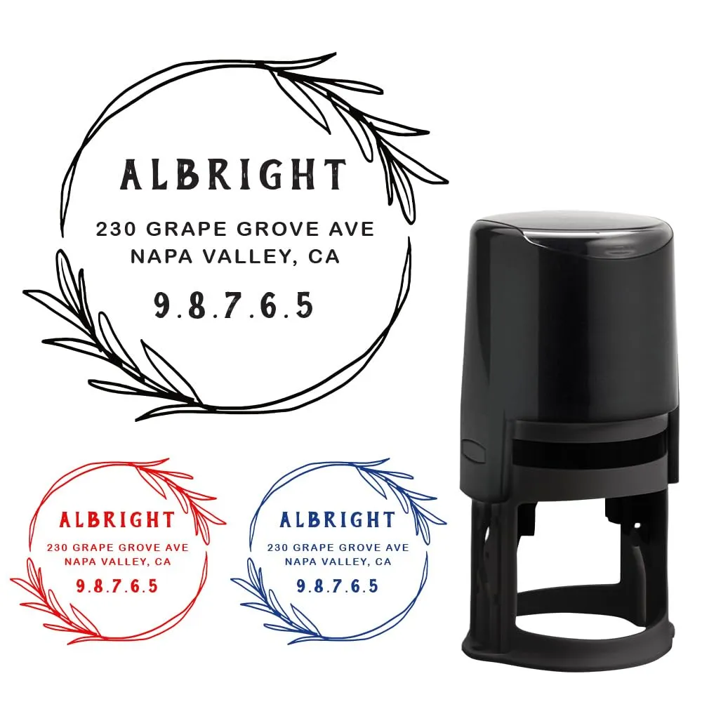 CUSMIZ: Personalized Custom Round Embosser Stamp
