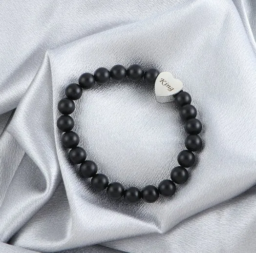 Custom Bracelet - Personalized Name Bracelet for Men Women - Gift for Him Dad Husband Boyfriend - Fathers Day Christmas Birthday ID Bracelet