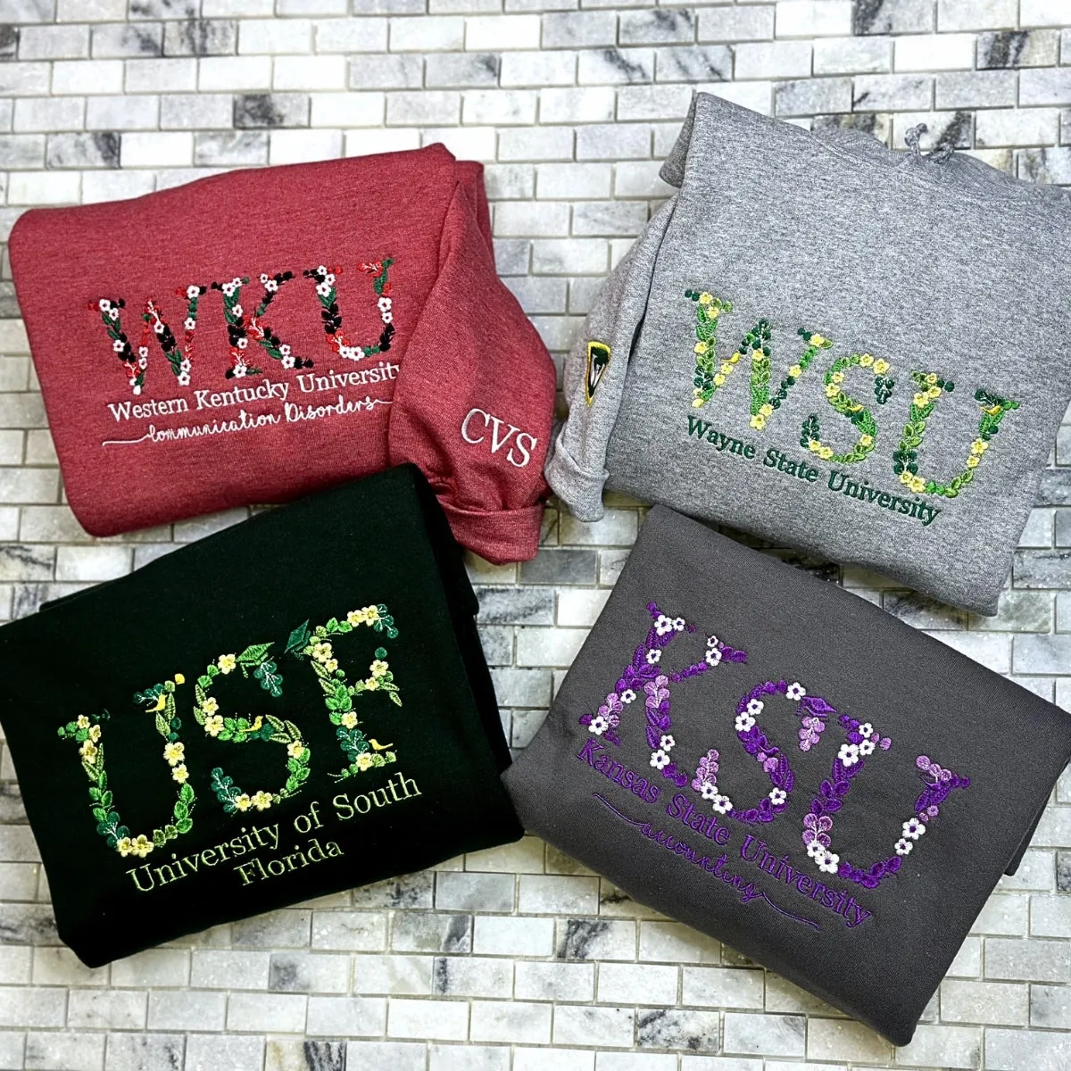Custom Embroidered Sweatshirts, Hoodie - Personalized Crewnecks Wedding Gifts for Couple
