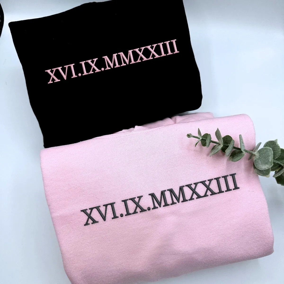 Custom Embroidered Sweatshirts, Hoodie - Personalized Crewnecks Wedding Gifts for Couple