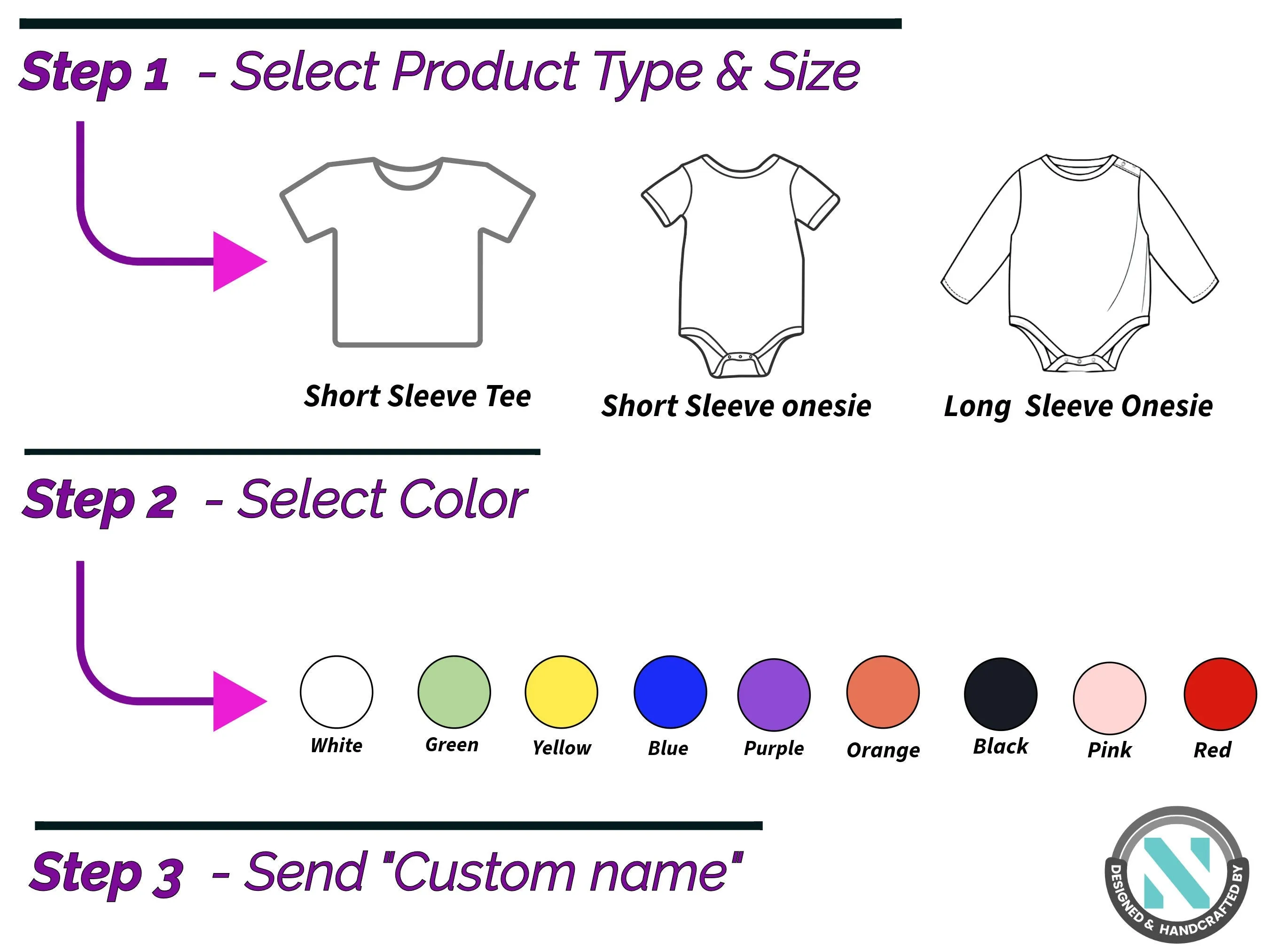 Custom Kids Tshirt Gift For Toddler Girls with Initials N on T-Shirt