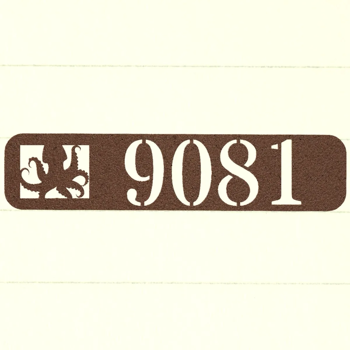 Custom Octopus House Address Sign