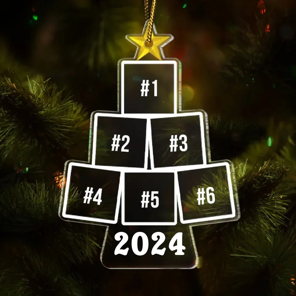 Custom Photo Christmas Tree - Personalized Custom Shaped Acrylic Ornament 707182-707240