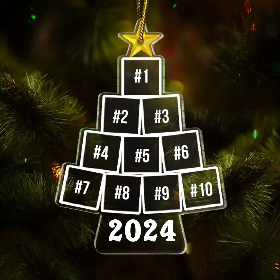 Custom Photo Christmas Tree - Personalized Custom Shaped Acrylic Ornament 707182-707240