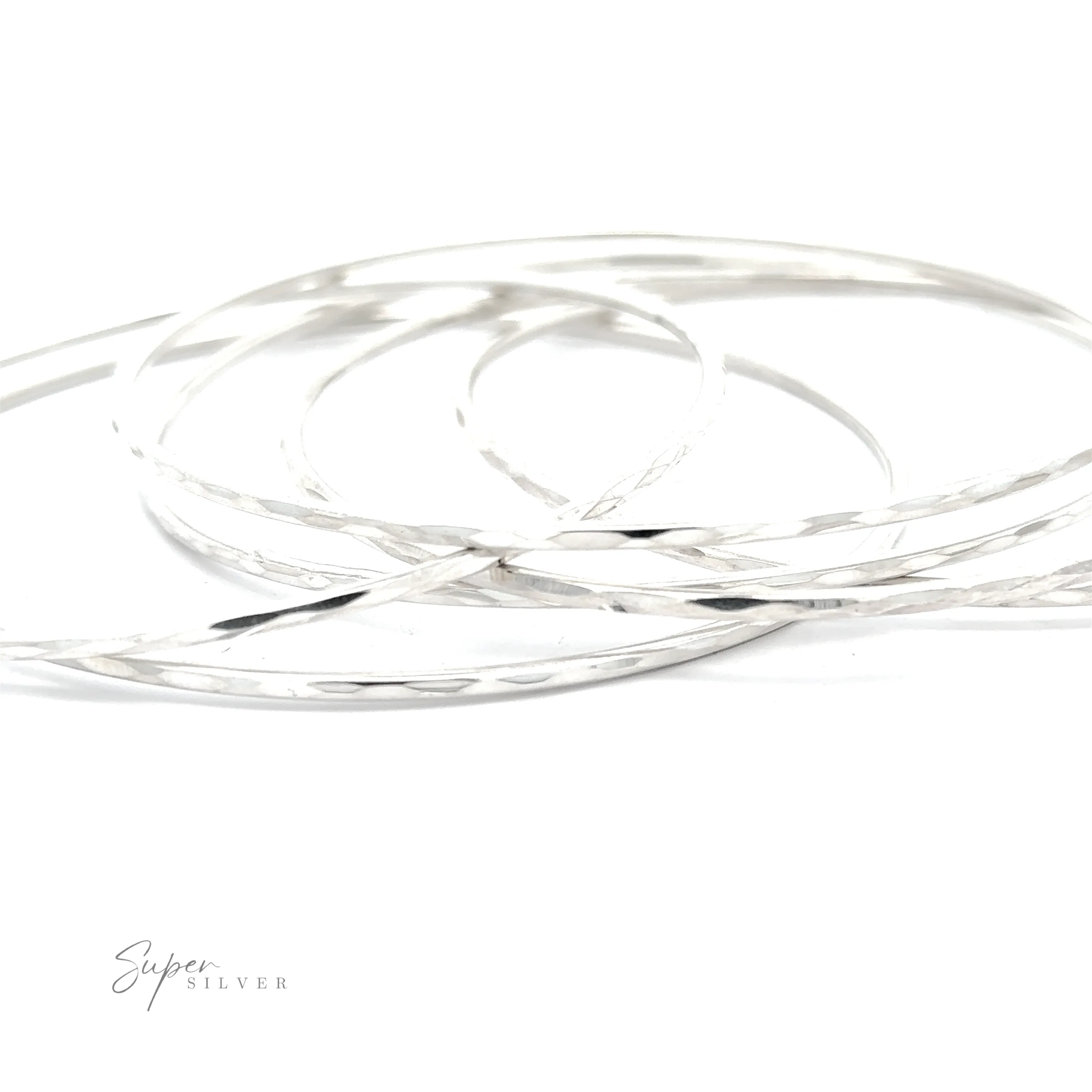 Elegant Faceted Bangle Bracelet